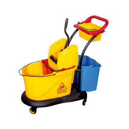 Delex 3 Bucket Wringer Trolley
